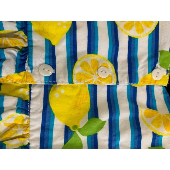 Nannette Blue‎ Stripe Lemon Size 3-6 Months Infant Dress - Picture 7 of 7